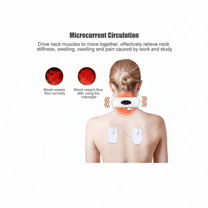 MASAJEADOR DE CUELLO CON ELECTRODOS