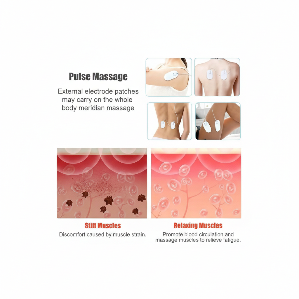 MASAJEADOR DE CUELLO CON ELECTRODOS