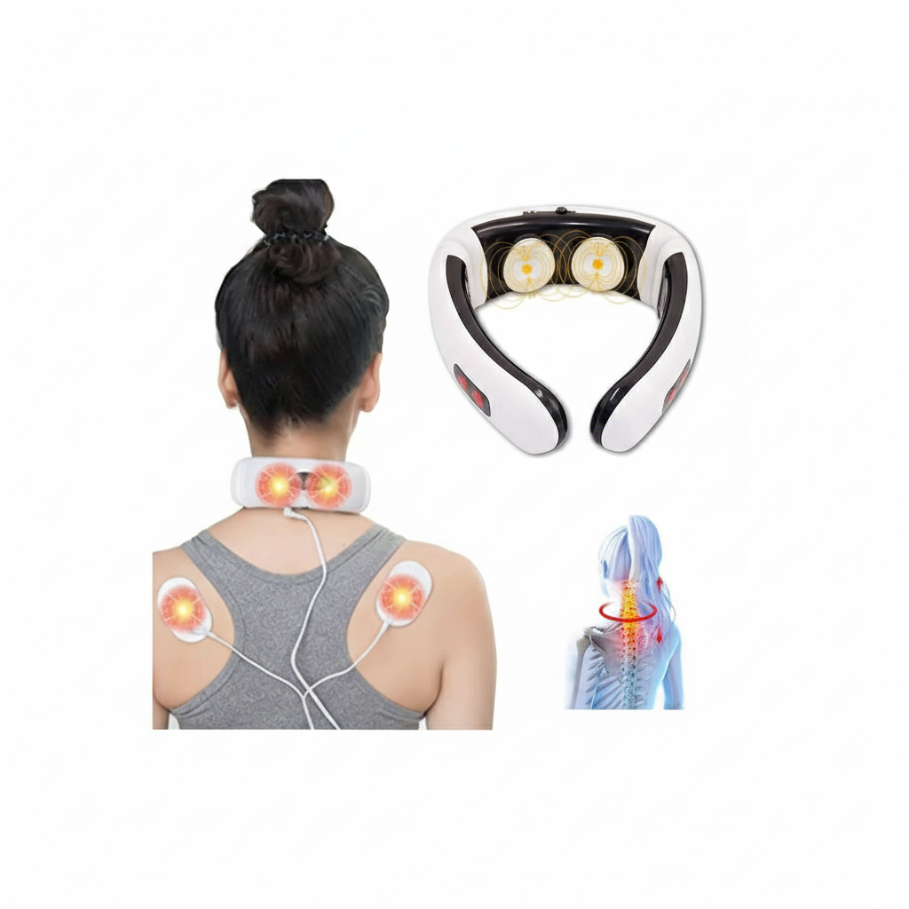 MASAJEADOR DE CUELLO CON ELECTRODOS