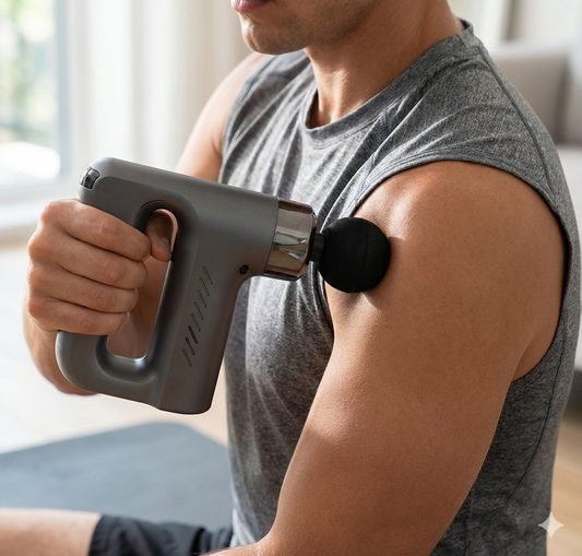 Pistola de masaje portátil